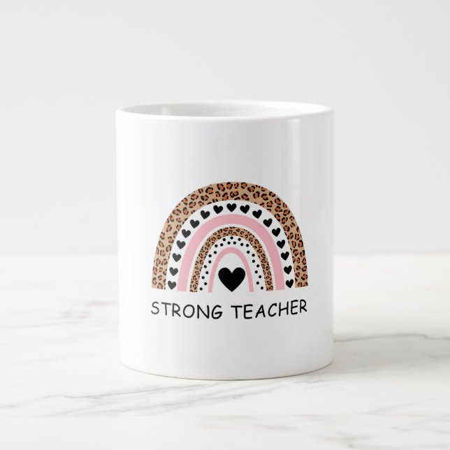 Taza De Café Gigante Fierce Teacher Valentine (Frente)