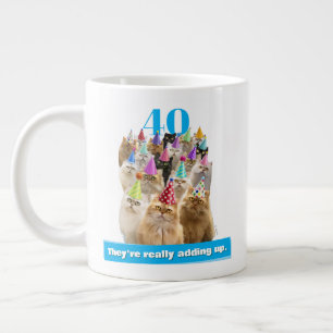 Taza De Café Gigante Fiesta de Gatos