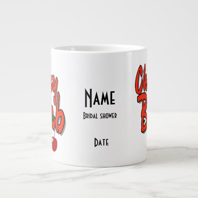 Taza De Café Gigante Fiesta de soltera personalizada para la bomba de c (Frente)