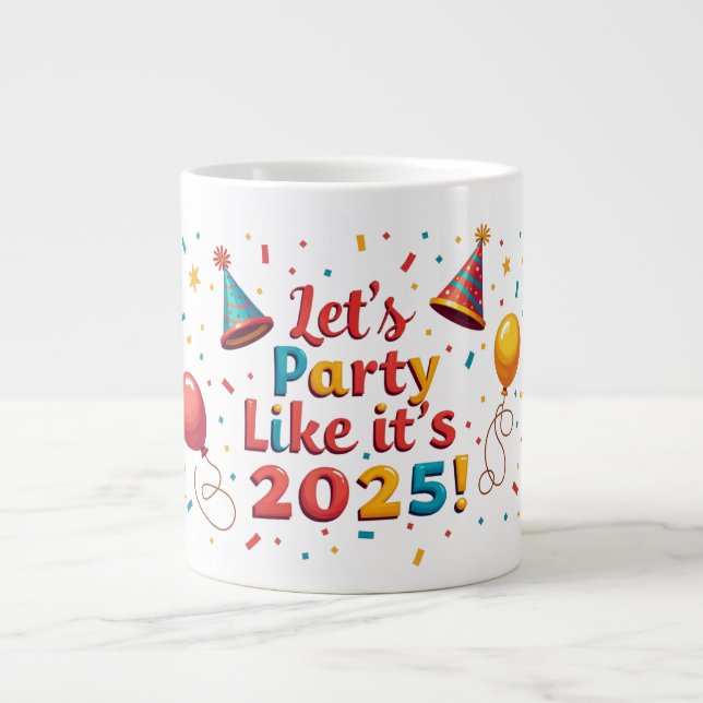 Taza De Café Gigante Fiesta Gorra Fun Mug (Frente)