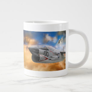 TAZA DE CAFÉ GIGANTE FIGHTER JET WILD SKY FRONTIERS