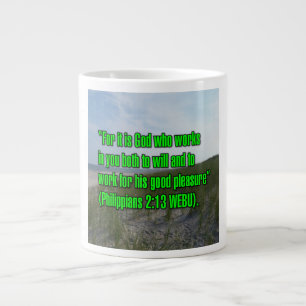Taza De Café Gigante Filipenses 2:13 WEBU Mug