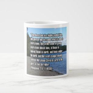 Taza De Café Gigante Filipenses 2:9-11 WEBU Mug