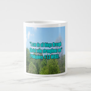 Taza De Café Gigante Filipenses 4:13 WEBU Mug