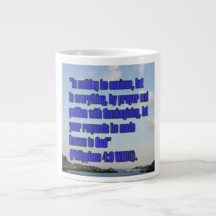 Taza De Café Gigante Filipenses 4:6 WEBU Mug