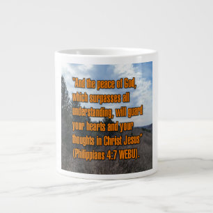 Taza De Café Gigante Filipenses 4:7 WEBU Mug