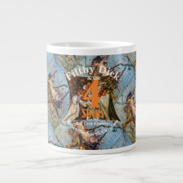 Taza De Café Gigante Filthy Dick y Banda 4 Skins Bar Grill Enoteca
