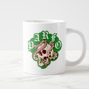 Taza De Café Gigante Fin de semana de hombres desordenado cráneo serpie
