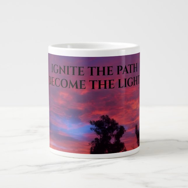 Taza De Café Gigante  Fire Element Mug - Ignite the Path (Frente)