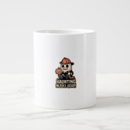Taza De Café Gigante Firefighter Boo – Spooky Cute Halloween Ghost
