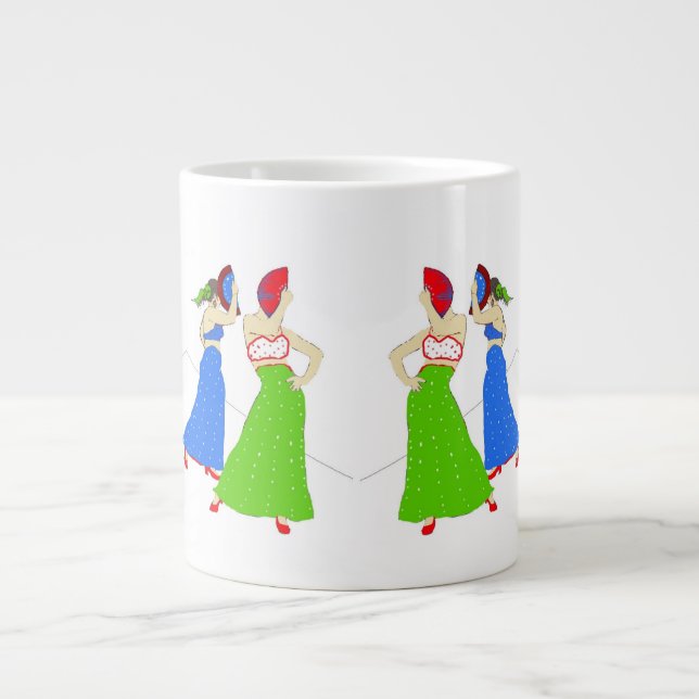 Taza De Café Gigante Flamenco (Frente)