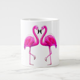 Taza De Café Gigante Flamencos enamorados