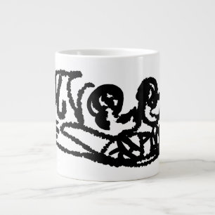 Taza De Café Gigante Flamingos rosados boda verano divertido