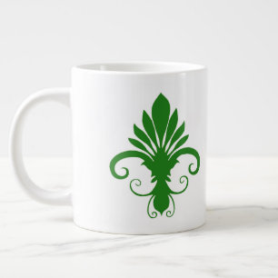 Taza De Café Gigante Fleur Lily Leaf