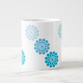 Taza De Café Gigante Flor azul