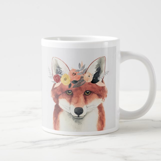 Taza De Café Gigante Flor Crown Forester Fox (Derecha)