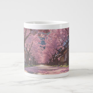 Taza De Café Gigante Flor de cerezo japonesa Sakura Mug - Día y noche