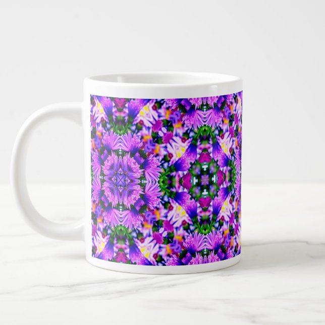 Taza De Café Gigante Flor de hierbas aromáticas. (Izquierda)