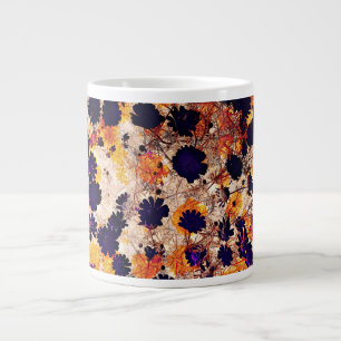 Taza De Café Gigante Flor de margarita amarilla estampado floral arte d
