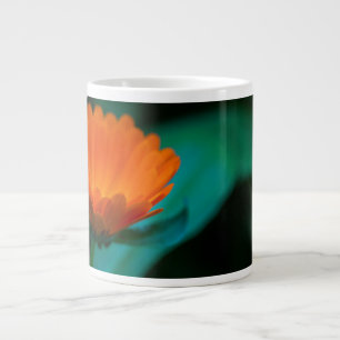Taza De Café Gigante Flor de margarita naranja