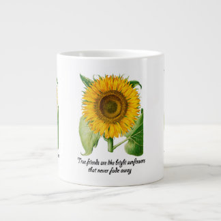 Taza De Café Gigante Flor grande enorme del regalo de la amistad de los