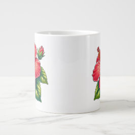 Taza De Café Gigante Flor hibiscus