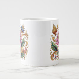 Taza De Café Gigante Flor motriz tailandesa