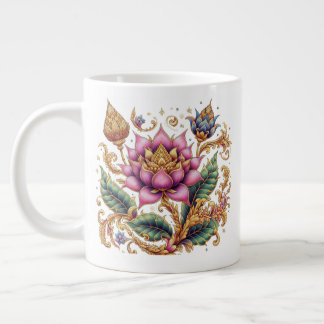 Taza De Café Gigante Flor motriz tailandesa