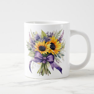 Taza De Café Gigante Floral 