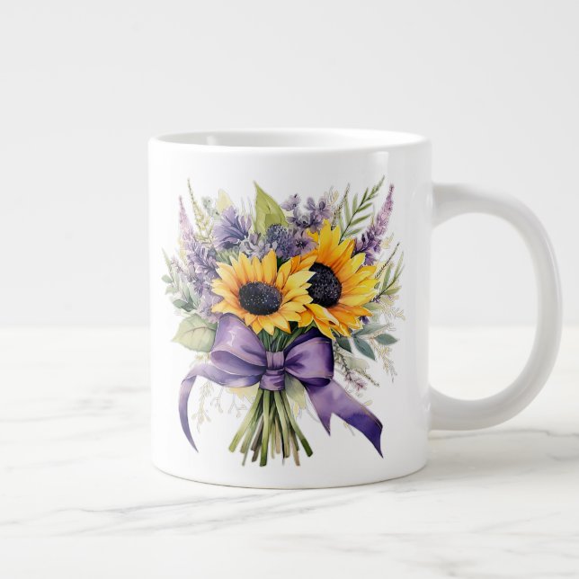 Taza De Café Gigante Floral  (Derecha)
