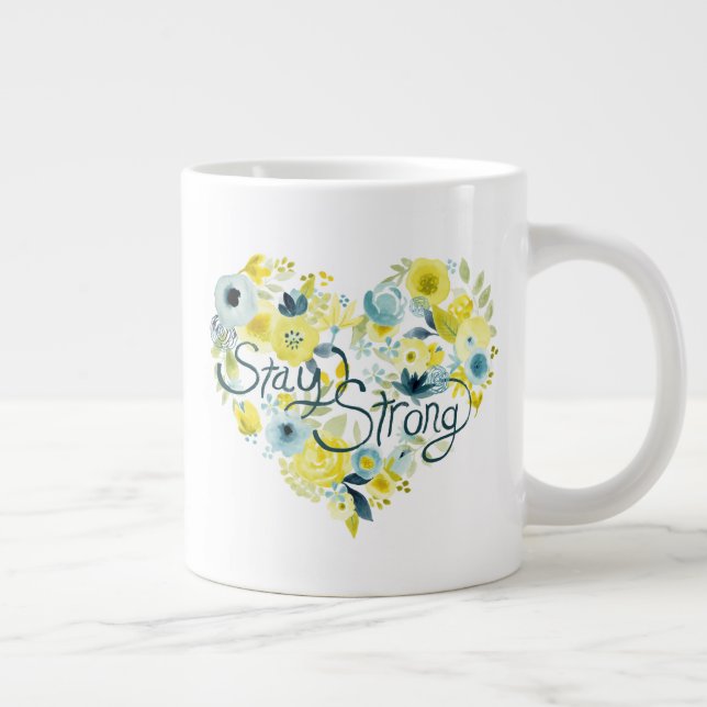 Taza De Café Gigante Floral I (Derecha)