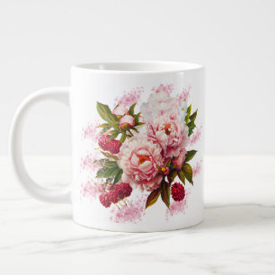 Taza De Café Gigante Floral Mug - Perfecto regalo del Día de la Madre