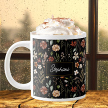 Floral Silvestre Vintage Acuarela Monograma