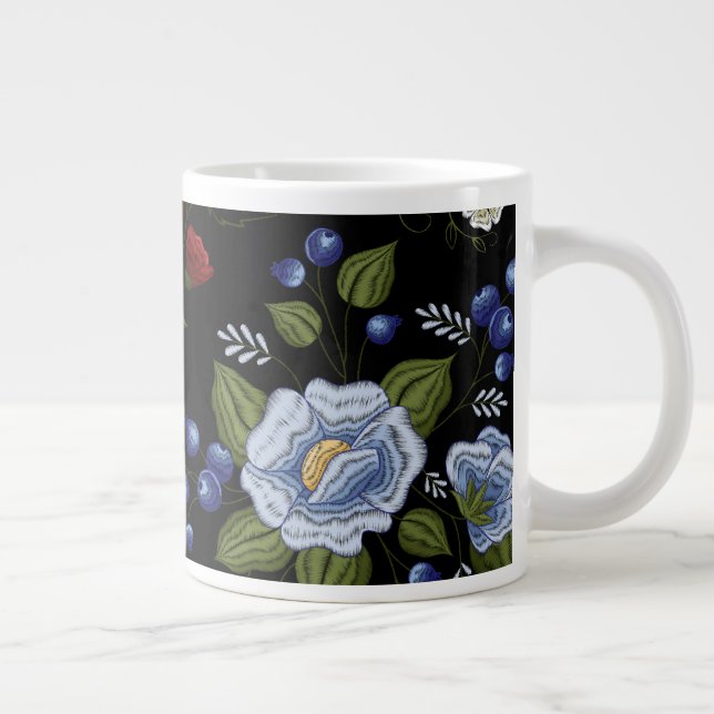 Taza De Café Gigante Flores (Derecha)