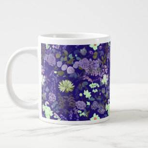 Taza De Café Gigante Flores con un ambiente elegante y misterioso