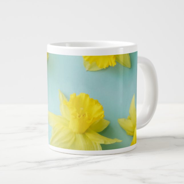 Taza De Café Gigante Flores | Daffoditos amarillos (Derecha)