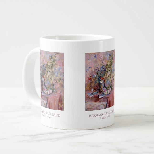 Taza De Café Gigante Flores de 1906 por Edouard Vuillard (Izquierda)