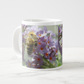 Taza De Café Gigante Flores de abeja y buda Mug