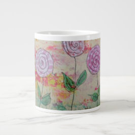 Taza De Café Gigante Flores de Lollipop