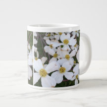 Flores de madera blanca Personalizado Mugs