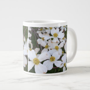 Taza De Café Gigante Flores de madera blanca Personalizado Mugs