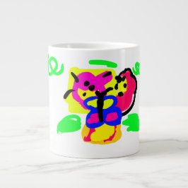Taza De Café Gigante Flores de mariposa 