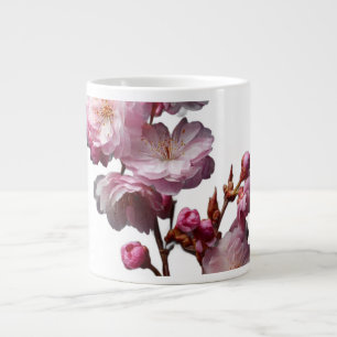 Taza De Café Gigante Flores de Sakura realistas