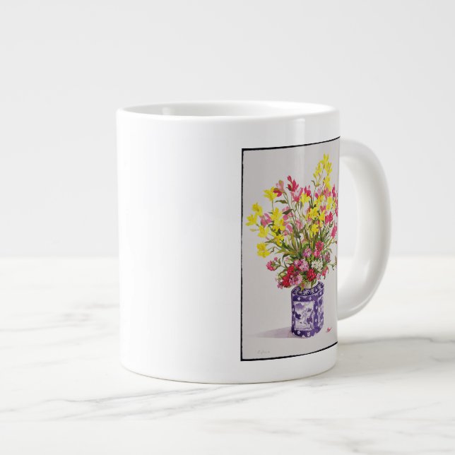 Taza De Café Gigante Flores en un tarro chino (Derecha)