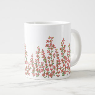 Taza De Café Gigante Flores florales rosas modernas