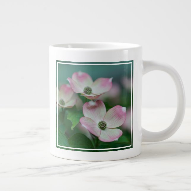 Taza De Café Gigante Flores | Flores de dogwood (Derecha)