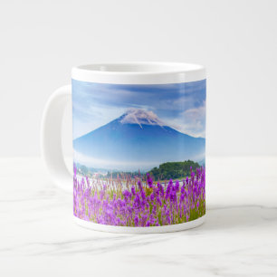 Taza De Café Gigante Flores   Monte Fugi Japón