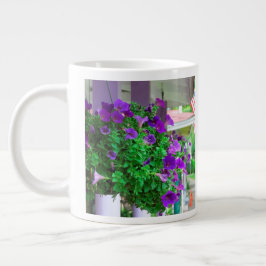 Taza De Café Gigante Flores moradas - Viñedo de Martha