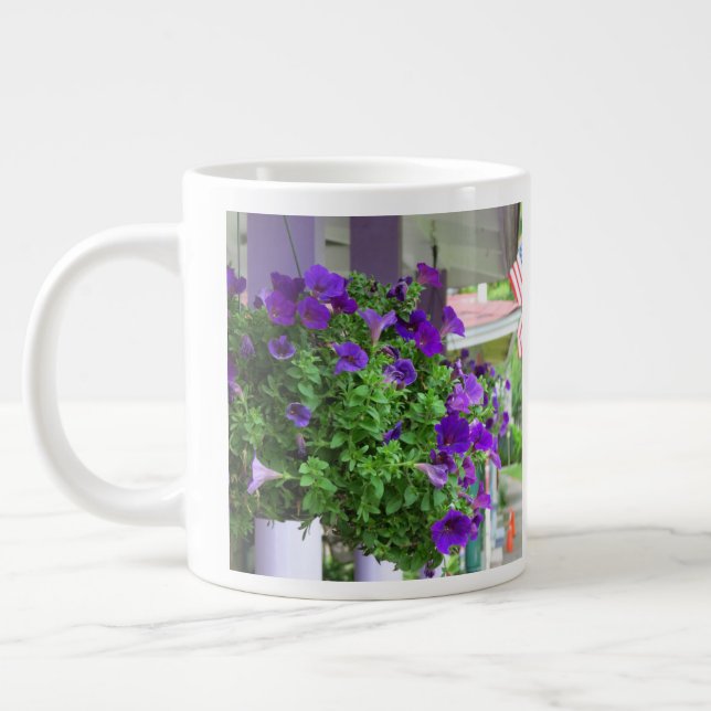 Taza De Café Gigante Flores moradas - Viñedo de Martha (Izquierda)