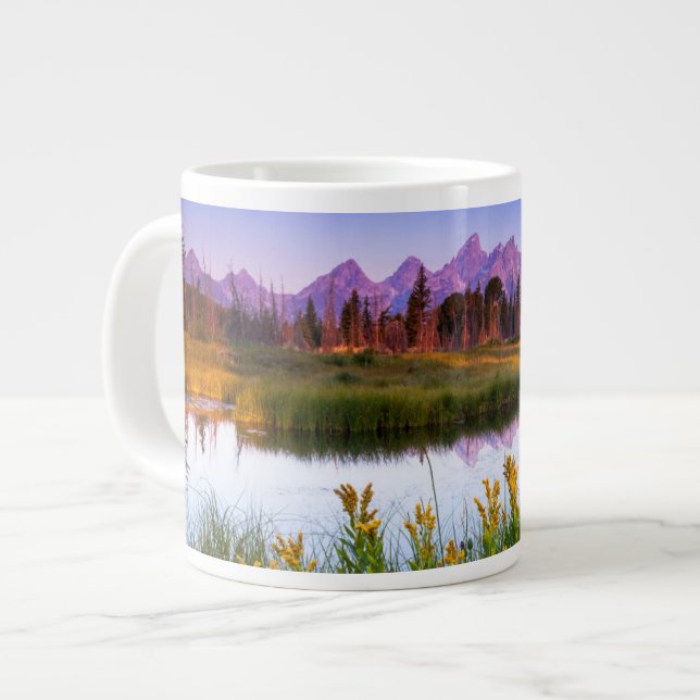 Taza De Café Gigante Flores | Parque nacional del Gran Tetón, Wyoming (Izquierda)